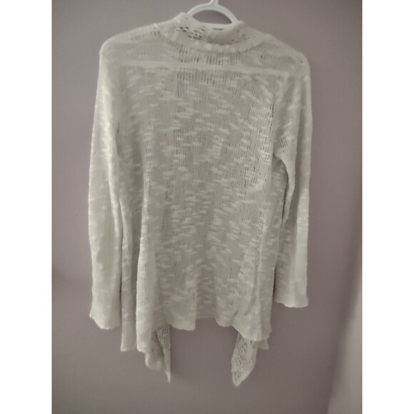 Eileen Fisher Cardigan Lacey Open Knit Lightweight Size PP Linen Blend - Picture 5 of 9